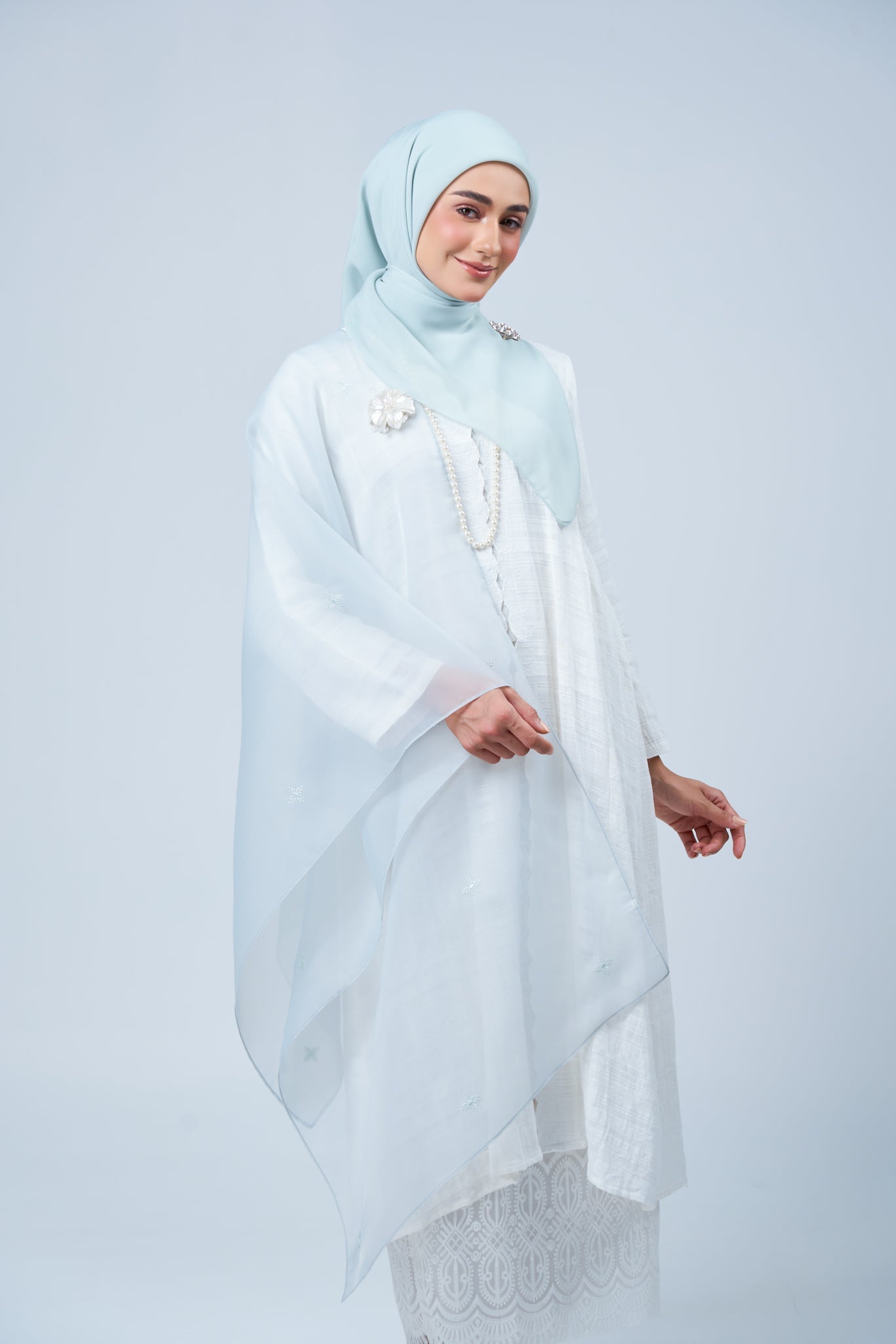 2IN1 Rhea Raya Set in Embun [Light Tiffany]