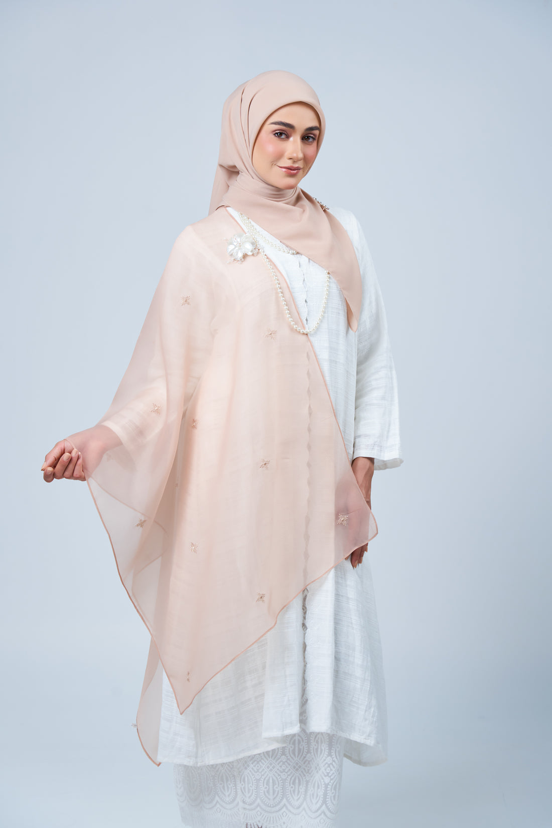 2IN1 Rhea Raya Set in Kemboja [Nude Rose]