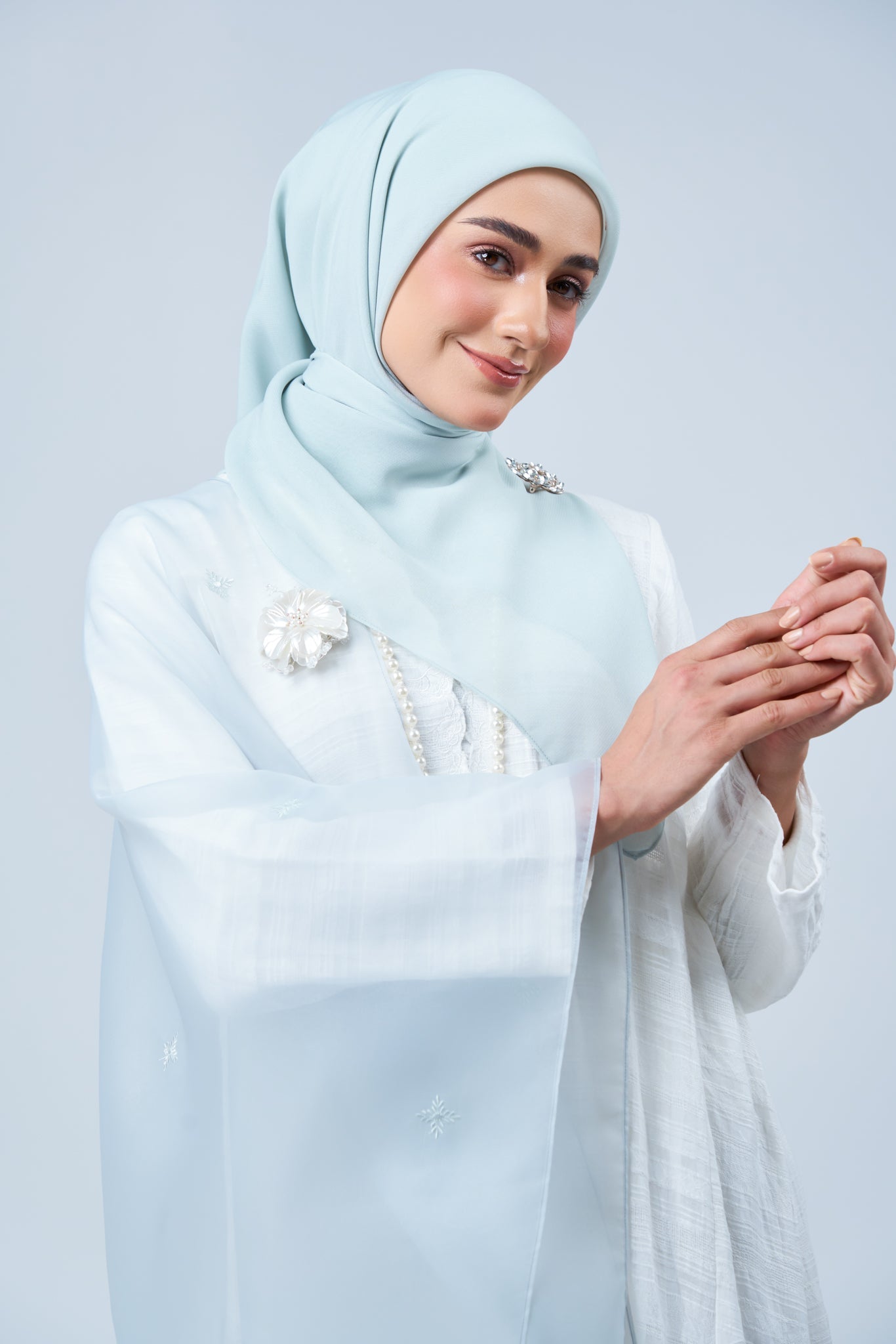 2IN1 Rhea Raya Set in Embun [Light Tiffany]