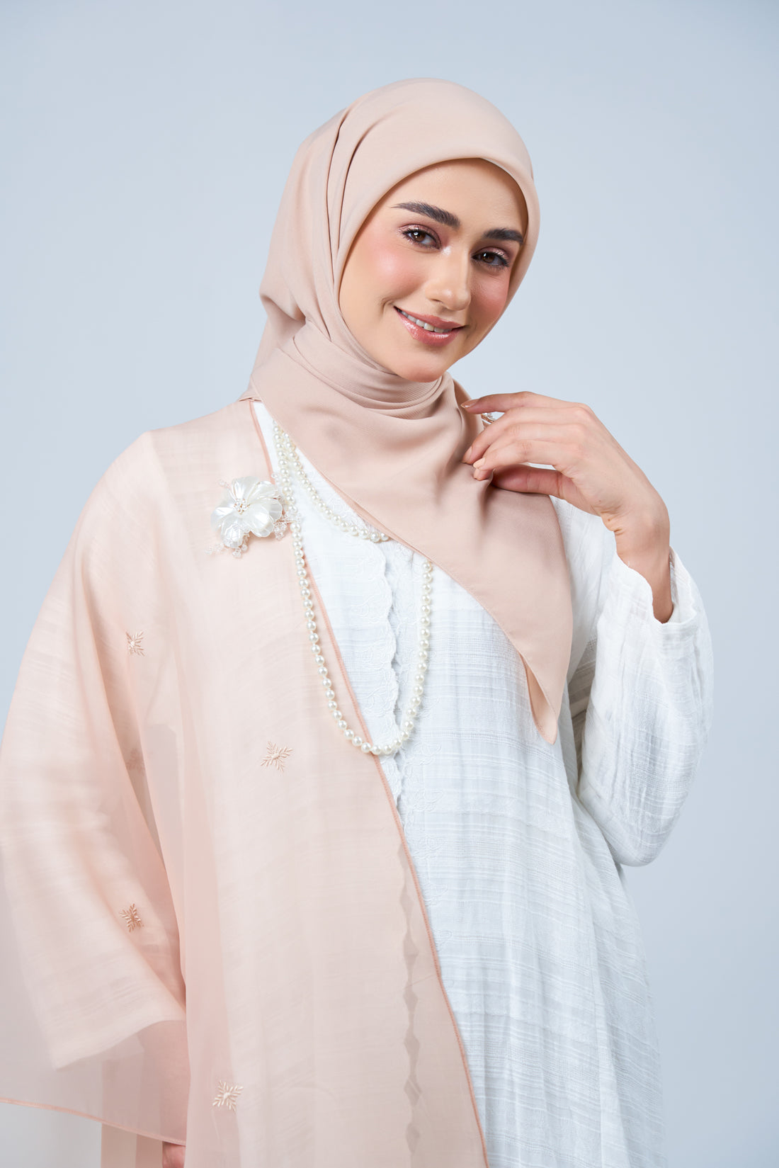 2IN1 Rhea Raya Set in Kemboja [Nude Rose]