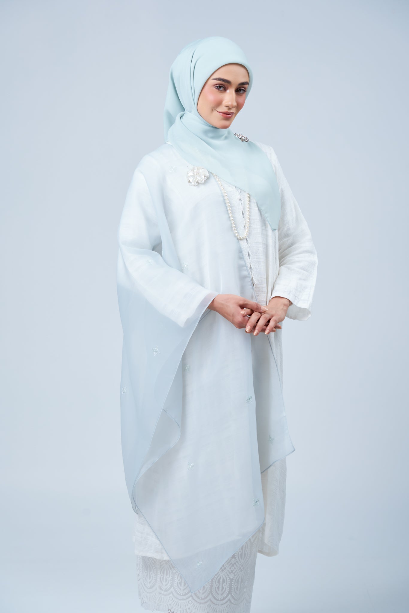 2IN1 Rhea Raya Set in Embun [Light Tiffany]