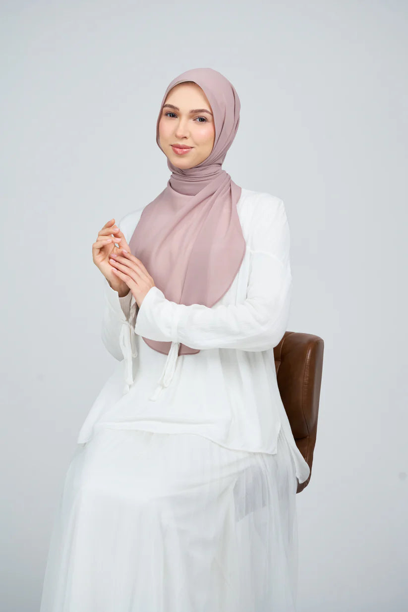 [★New] HoodX Curve [Pearl Chiffon] in Ash