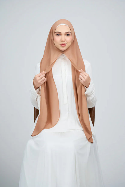 [★New] HoodX Curve [Pearl Chiffon] in Ash Brown