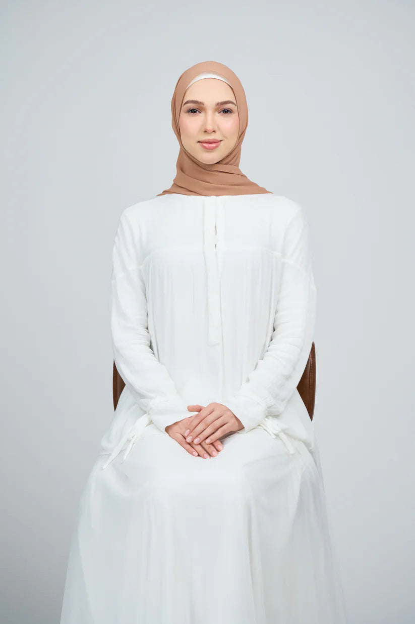 [★New] HoodX Curve [Pearl Chiffon] in Ash Brown