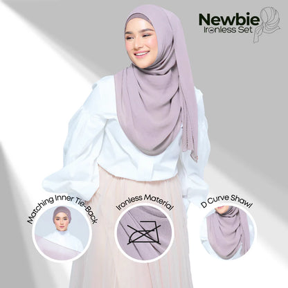 Newbie Ironless Set in Ash Taupe