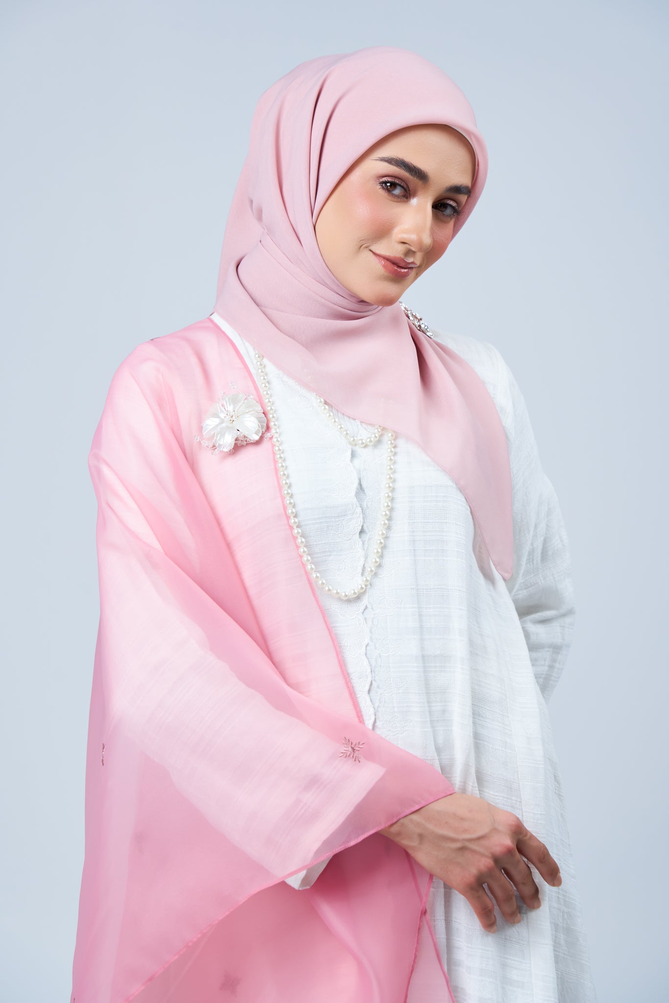 2IN1 Rhea Raya Set in Seroja [Dusty Pink]