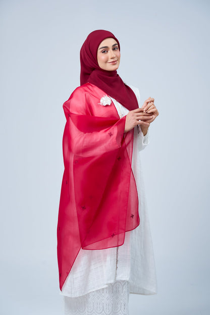 2IN1 Rhea Raya Set in Mawar [Maroon]