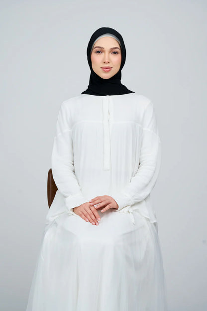 [★New] HoodX Curve [Pearl Chiffon] in Classic Black