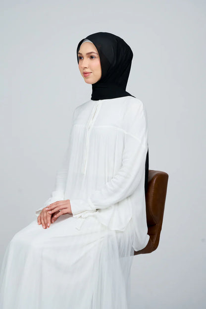 [★New] HoodX Curve [Pearl Chiffon] in Classic Black