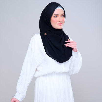 Semi Instant ikat in Black