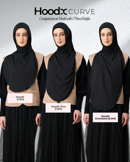 [★New] HoodX Curve in Black