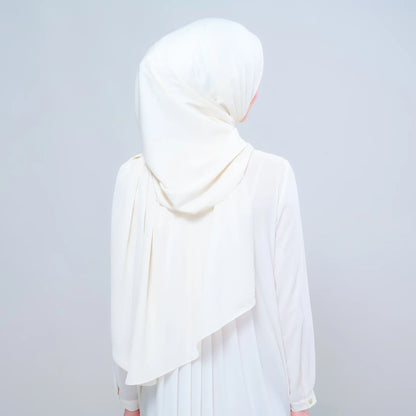 Instant Tag n' Go Shawl | Chiffon Silk in Buttercream