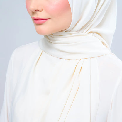 Instant Tag n' Go Shawl | Chiffon Silk in Buttercream