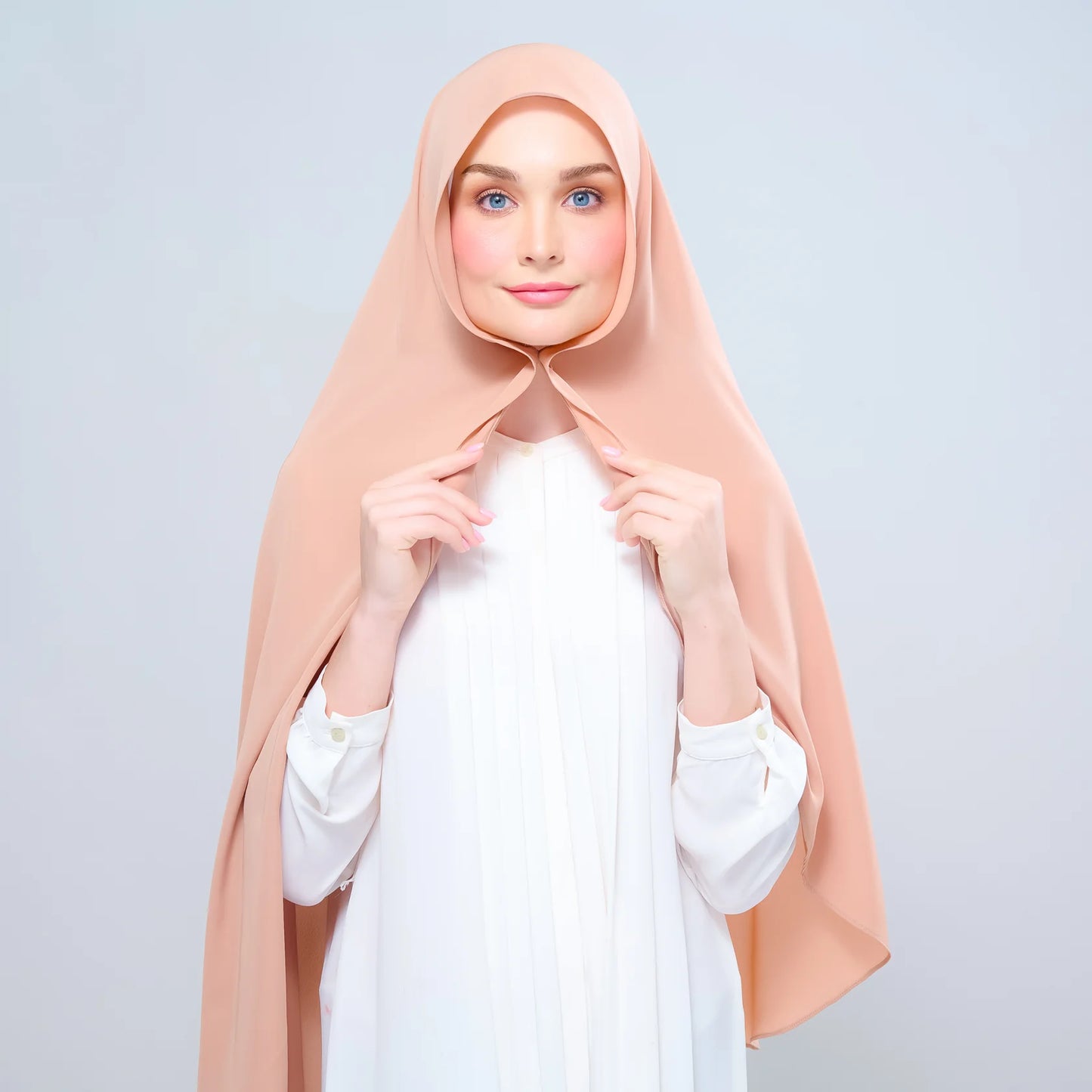 Instant Tag n' Go Shawl | Chiffon Silk in Nutmeg