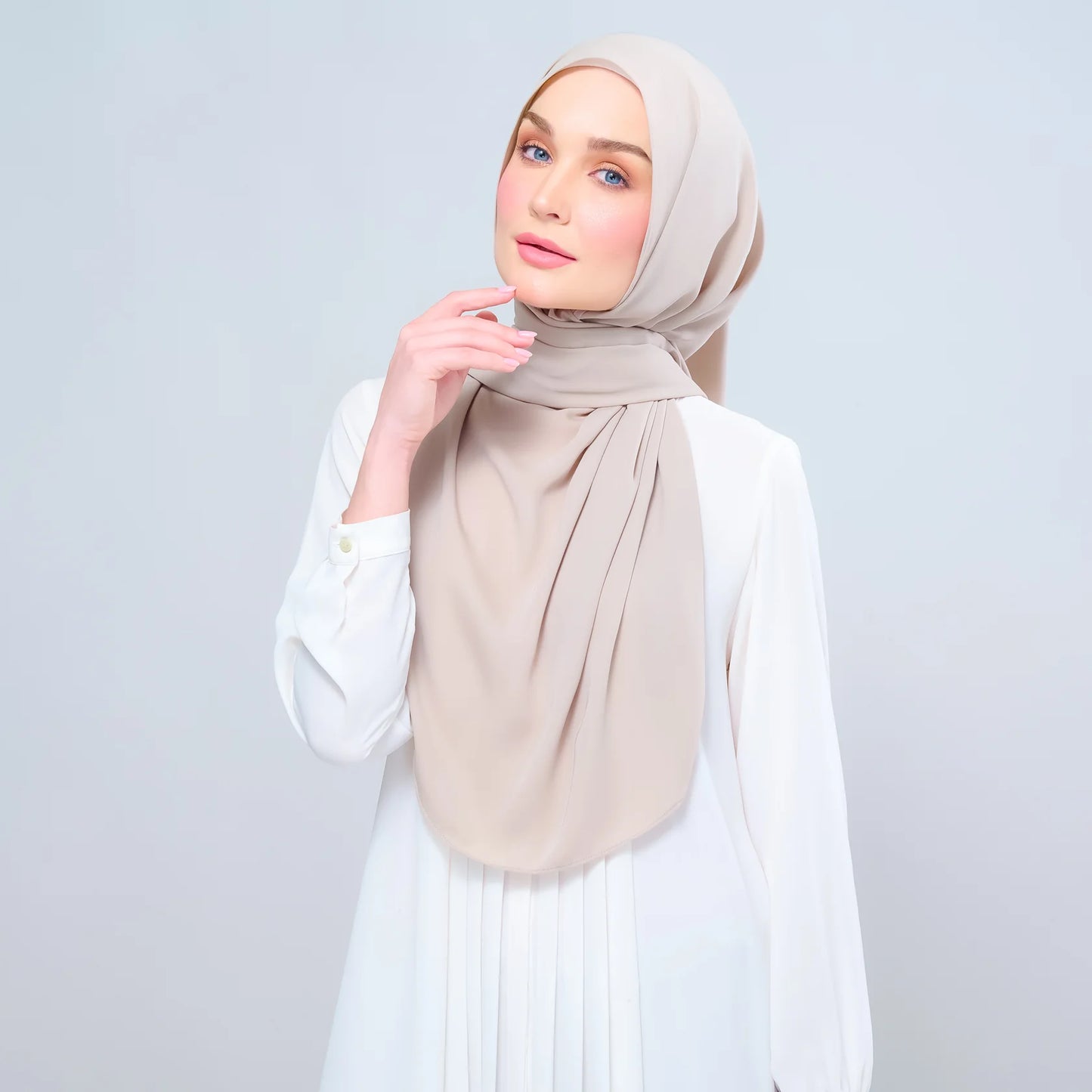 Instant Tag & Go | Chiffon Silk in Taupe