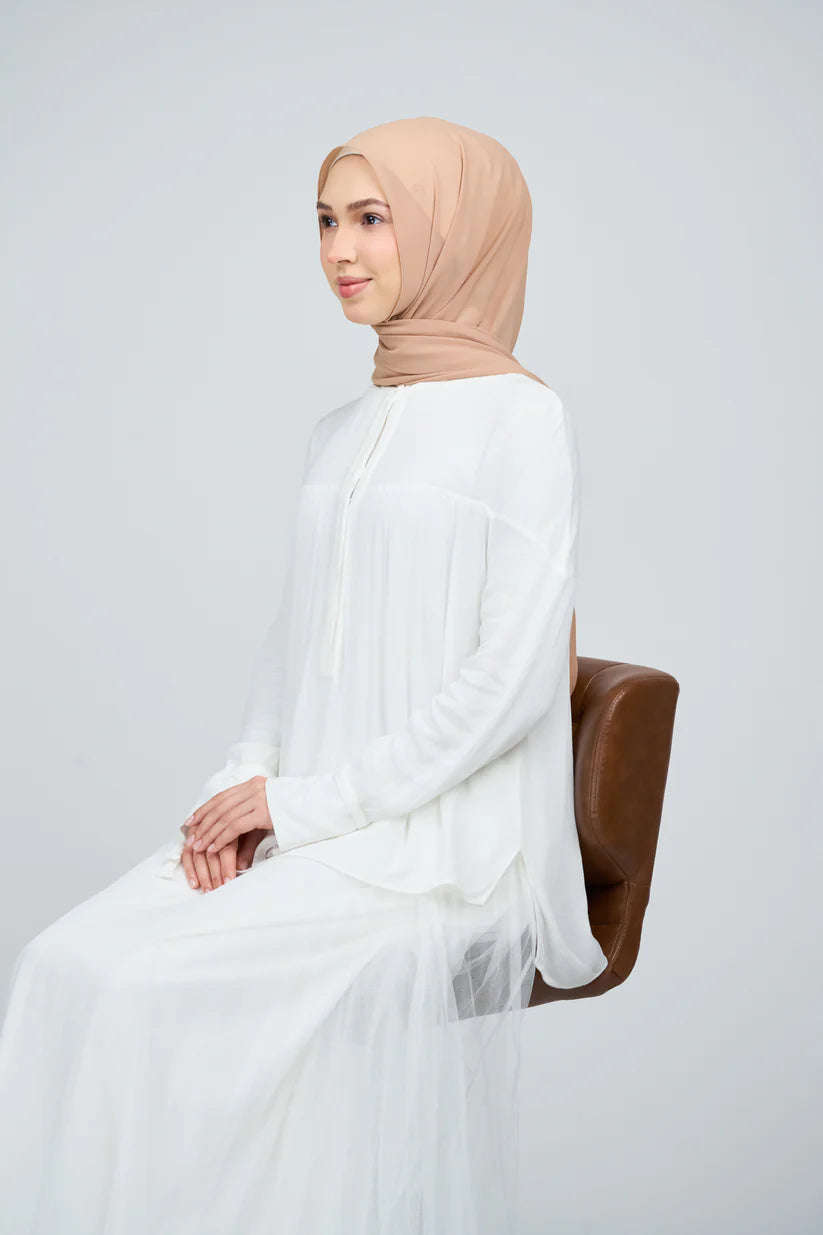 [★New] HoodX Curve [Pearl Chiffon] in Camel