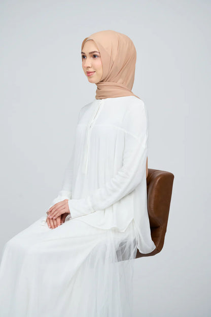 [★New] HoodX Curve [Pearl Chiffon] in Camel