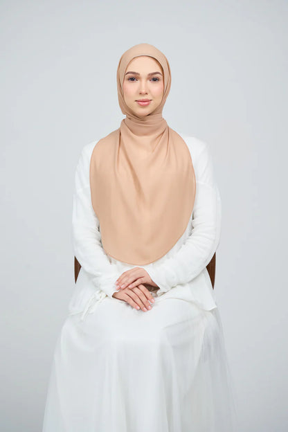 [★New] HoodX Curve [Pearl Chiffon] in Camel