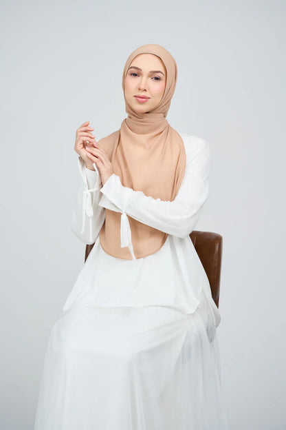 [★New] HoodX Curve [Pearl Chiffon] in Camel