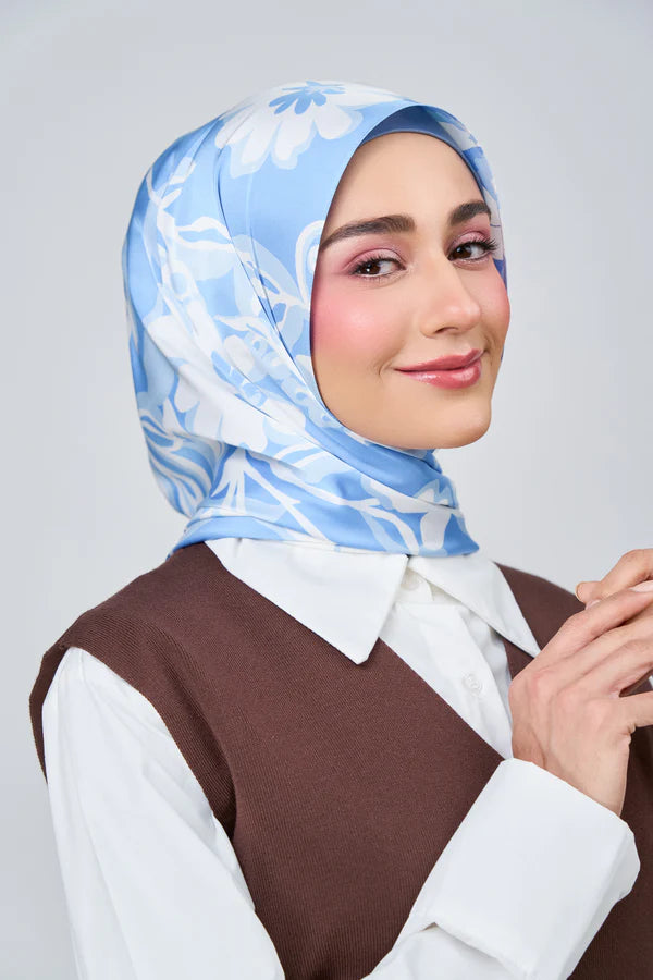 [★New] HoodX Luxe Printed Set in Celeste