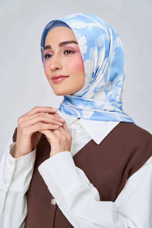 [★New] HoodX Luxe Printed Set in Celeste
