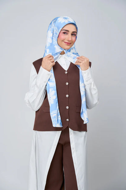 [★New] HoodX Luxe Printed Set in Celeste