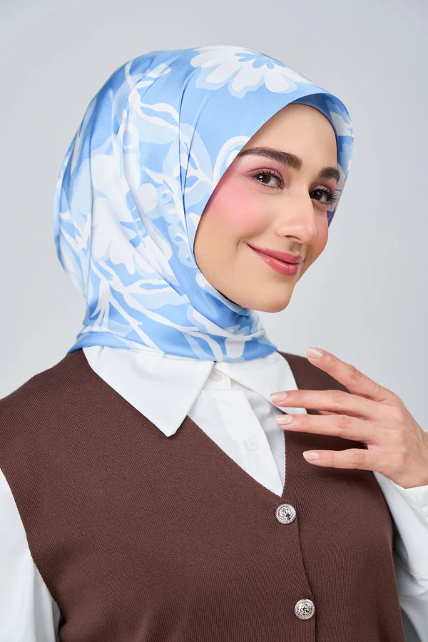 [★New] HoodX Luxe Printed Set in Celeste