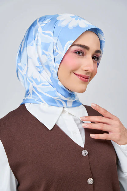 [★New] HoodX Luxe Printed Set in Celeste