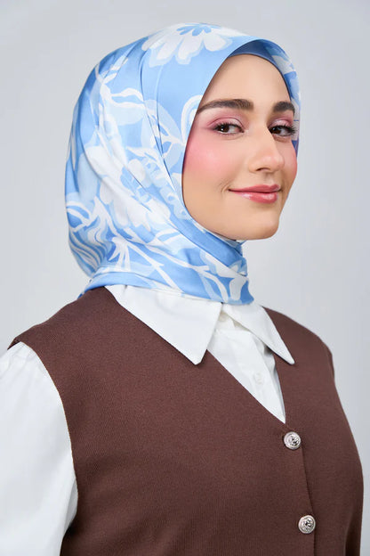 [★New] HoodX Luxe Printed Set in Celeste