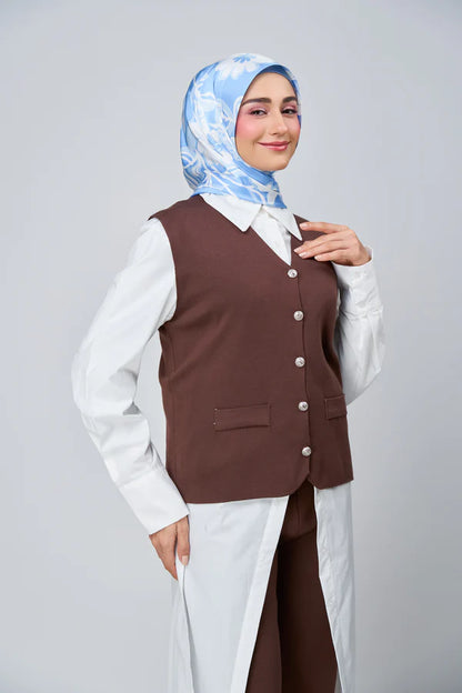 [★New] HoodX Luxe Printed Set in Celeste