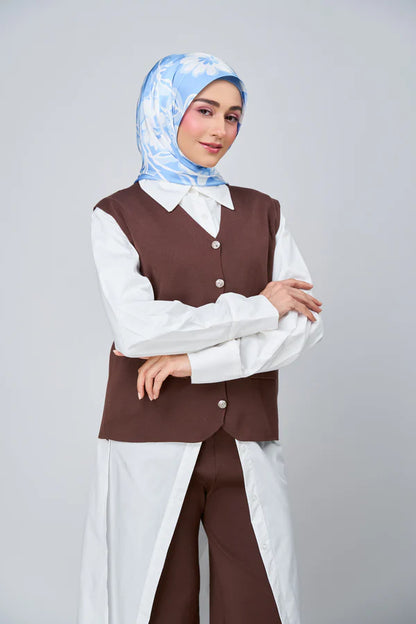 [★New] HoodX Luxe Printed Set in Celeste
