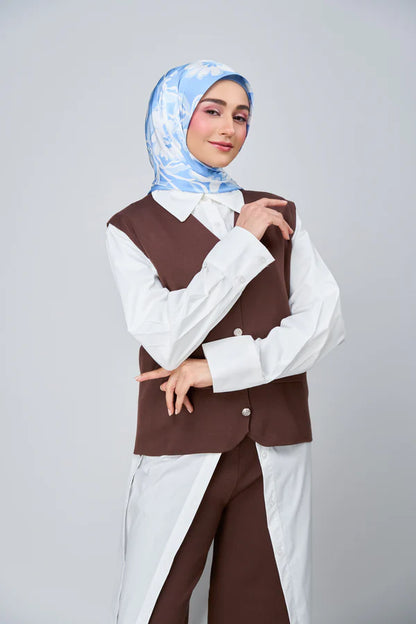 [★New] HoodX Luxe Printed Set in Celeste