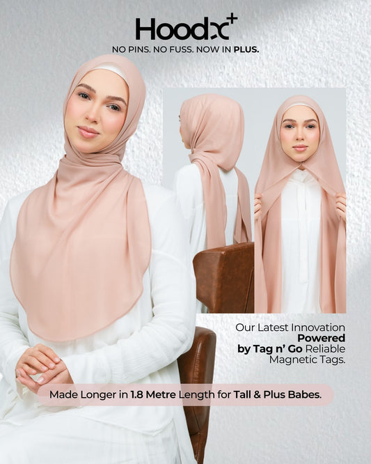 [★New] HoodX Curve [Pearl Chiffon] in Chai