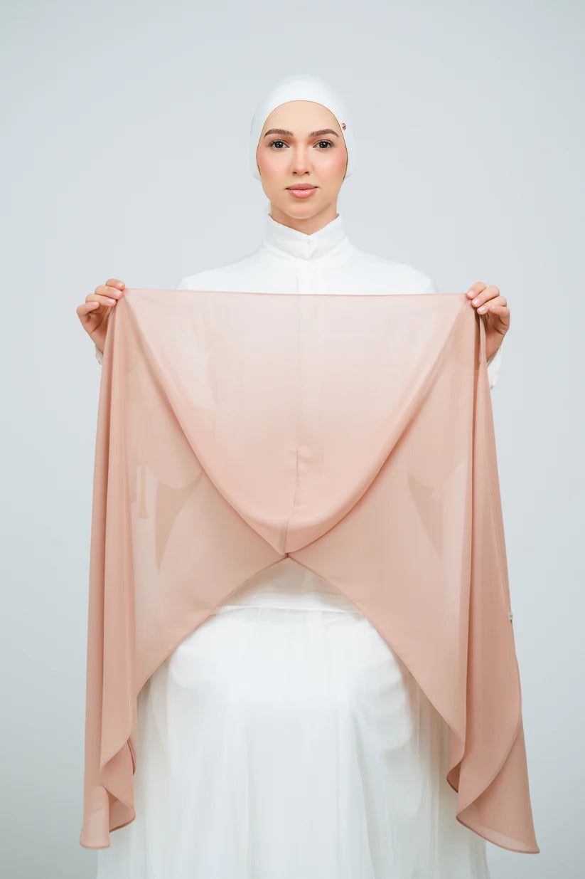 [★New] HoodX Curve [Pearl Chiffon] in Chai