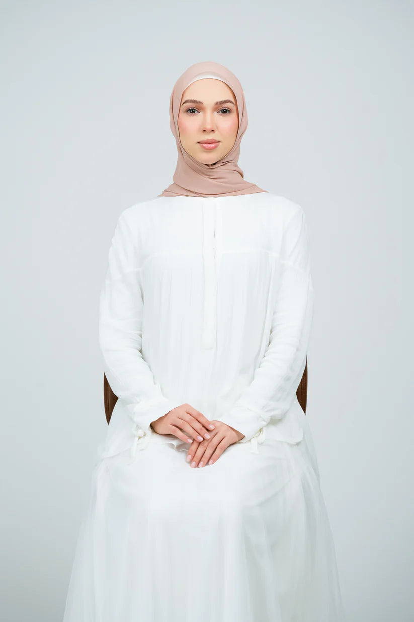 [★New] HoodX Curve [Pearl Chiffon] in Chai