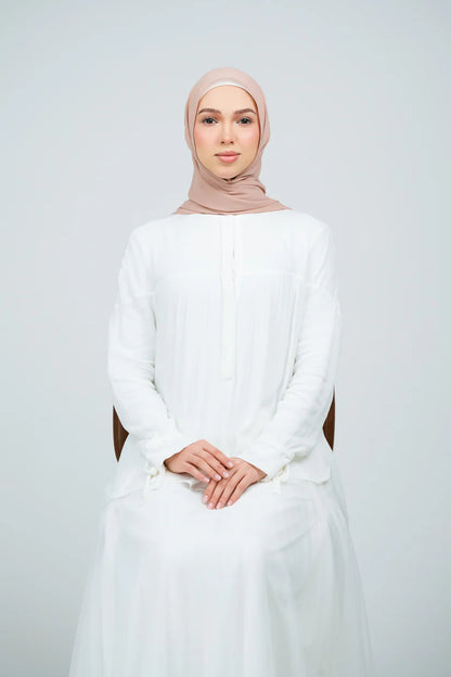 [★New] HoodX Curve [Pearl Chiffon] in Chai