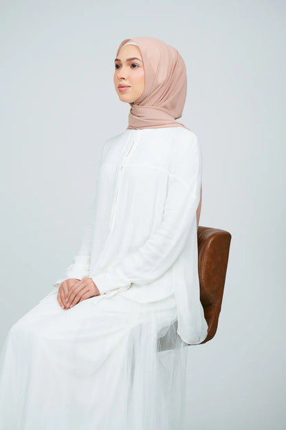 [★New] HoodX Curve [Pearl Chiffon] in Chai