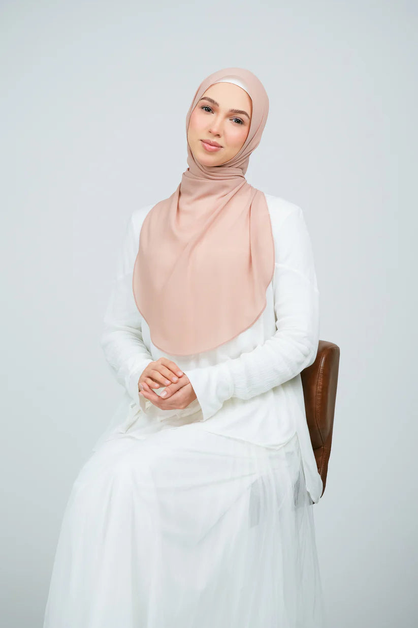 [★New] HoodX Curve [Pearl Chiffon] in Chai