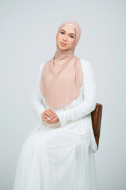 [★New] HoodX Curve [Pearl Chiffon] in Chai