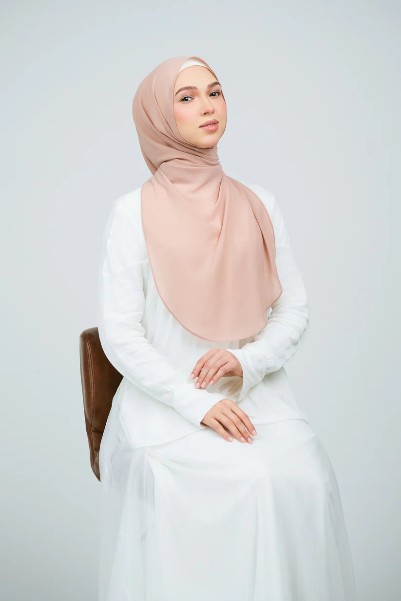 [★New] HoodX Curve [Pearl Chiffon] in Chai