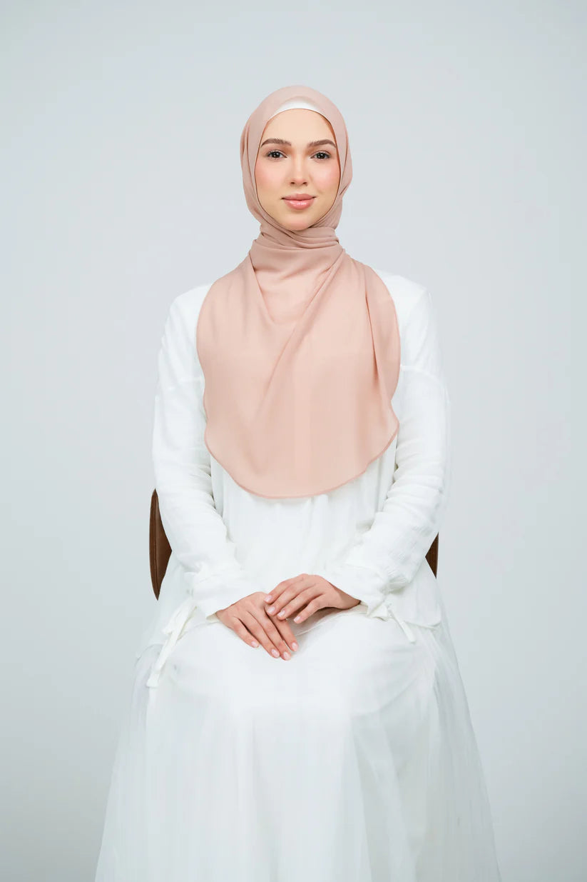 [★New] HoodX Curve [Pearl Chiffon] in Chai