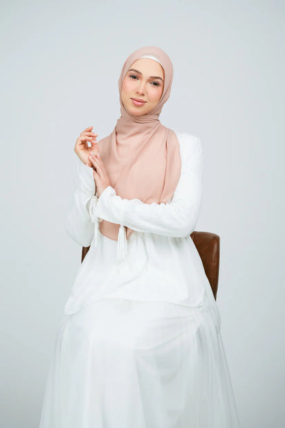 [★New] HoodX Curve [Pearl Chiffon] in Chai