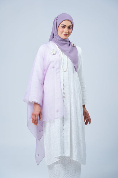 2IN1 Rhea Raya Set in Melur [Heather Purple]