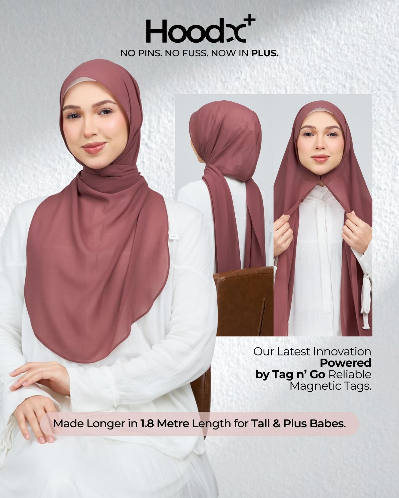 [★New] HoodX Curve [Pearl Chiffon] in Deep Amber