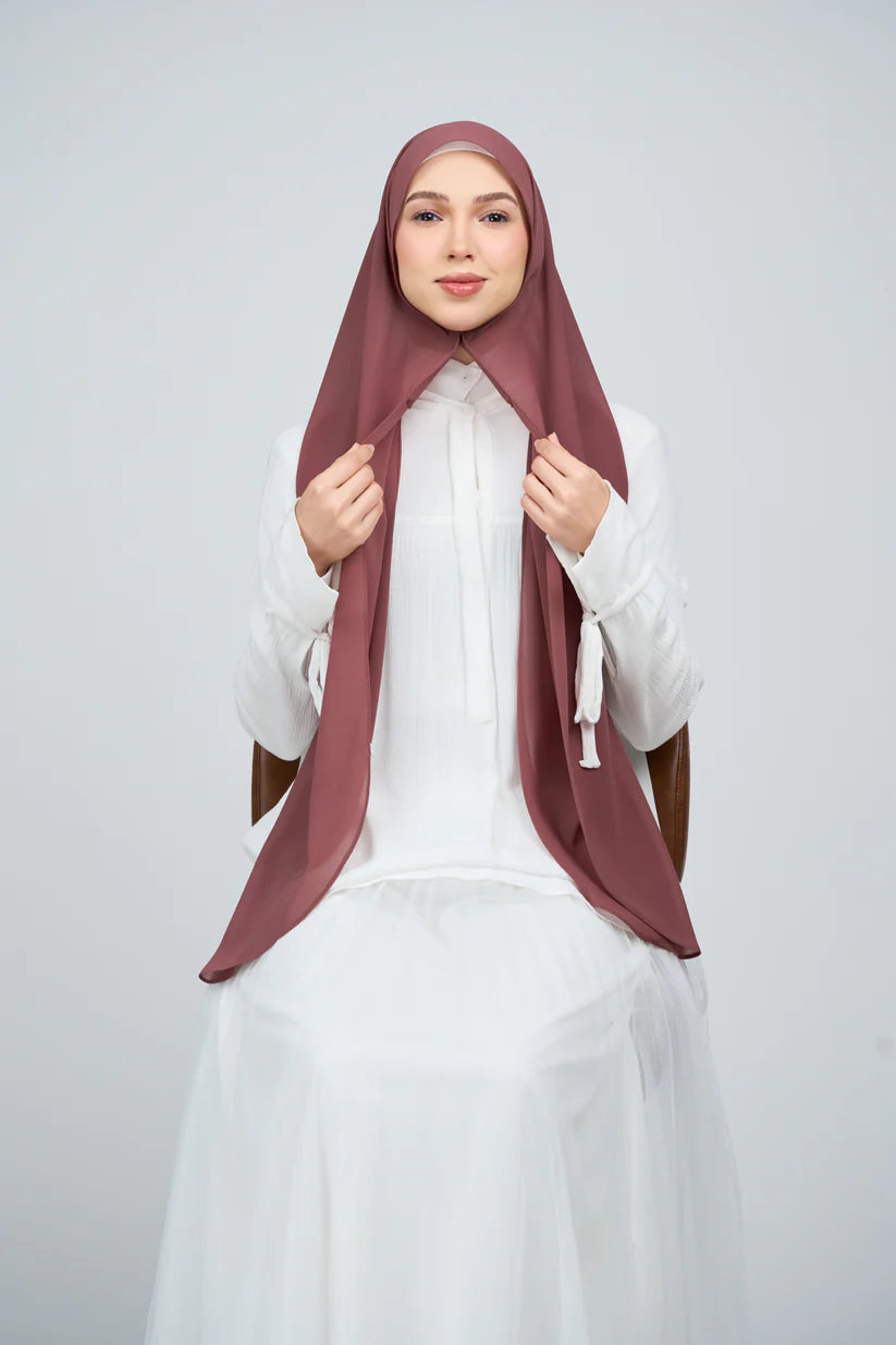 [★New] HoodX Curve [Pearl Chiffon] in Deep Amber