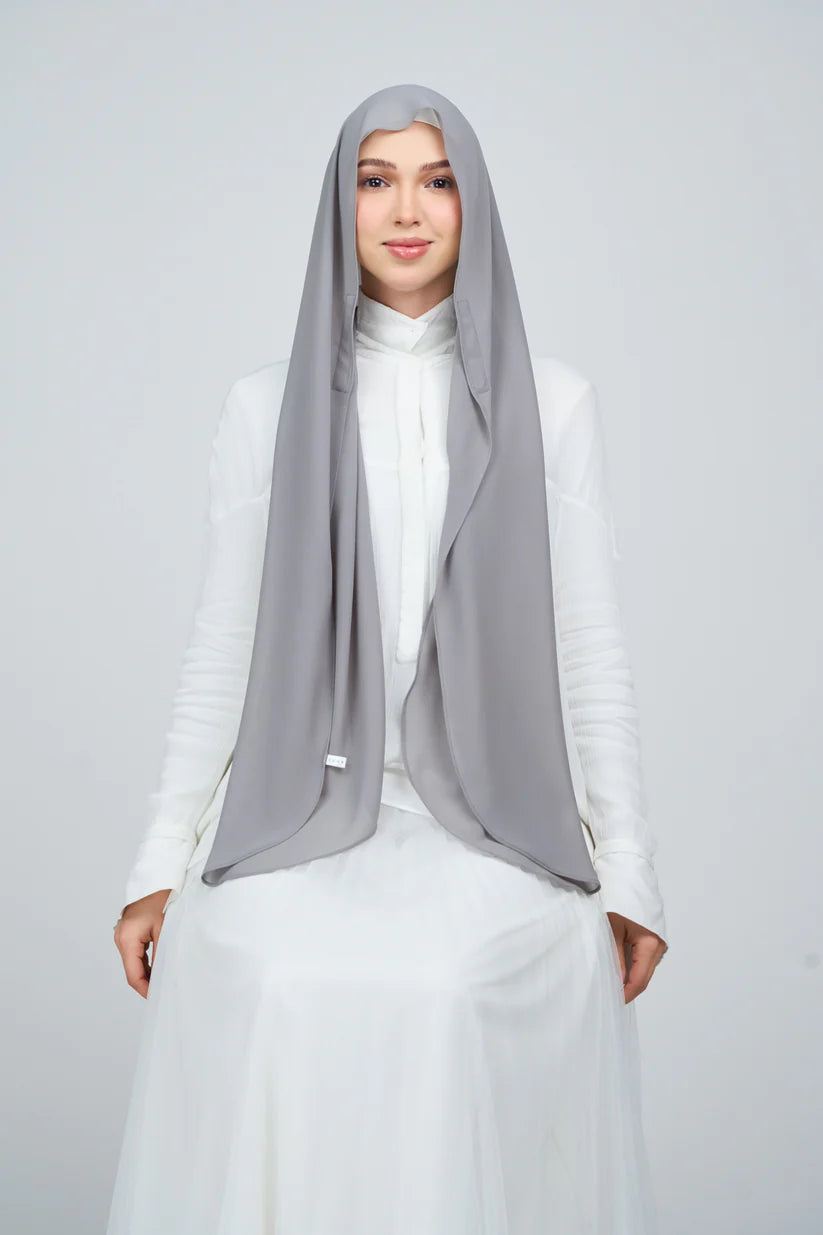 [★New] HoodX Curve [Pearl Chiffon] in Deep Grey
