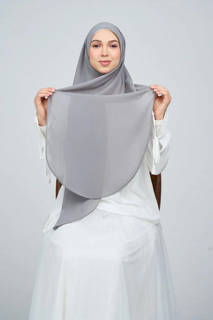 [★New] HoodX Curve [Pearl Chiffon] in Deep Grey