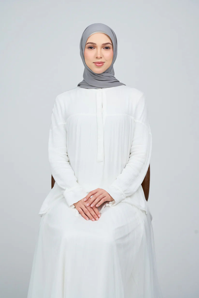 [★New] HoodX Curve [Pearl Chiffon] in Deep Grey