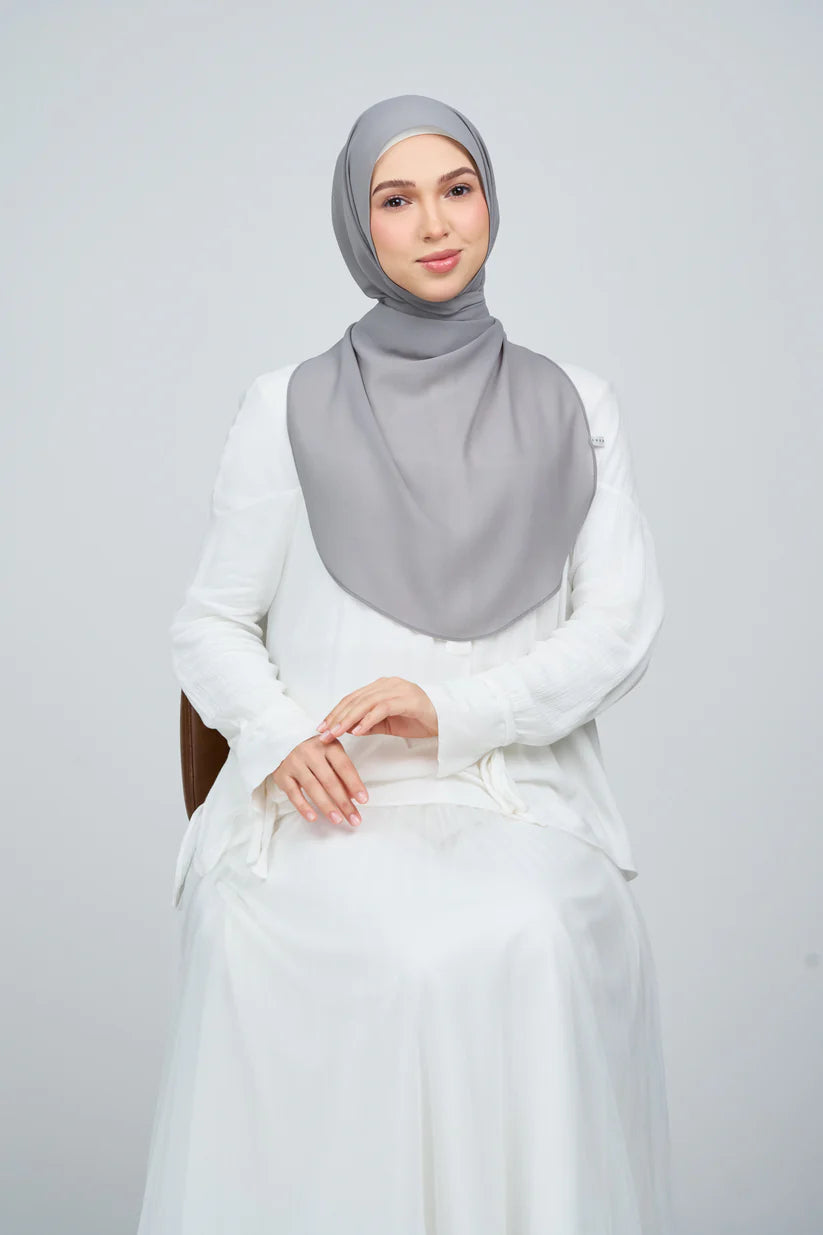 [★New] HoodX Curve [Pearl Chiffon] in Deep Grey