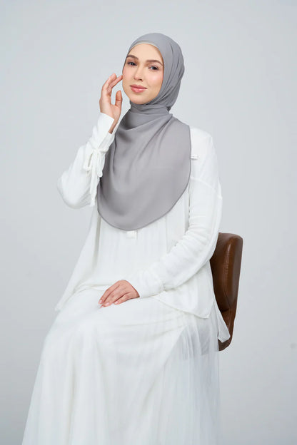 [★New] HoodX Curve [Pearl Chiffon] in Deep Grey
